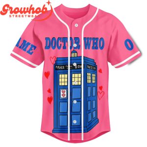 Doctor Who Valentine Personalized Baseball Jersey