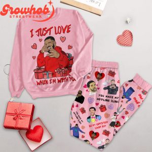 Drake Valentine I Love My Boyfriend Fleece Pajamas Set