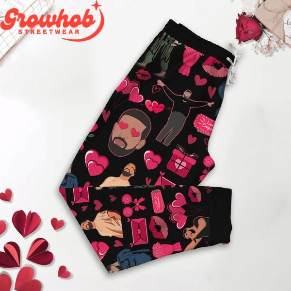 Drake Valentine I Love My Boyfriend Fleece Pajamas Set
