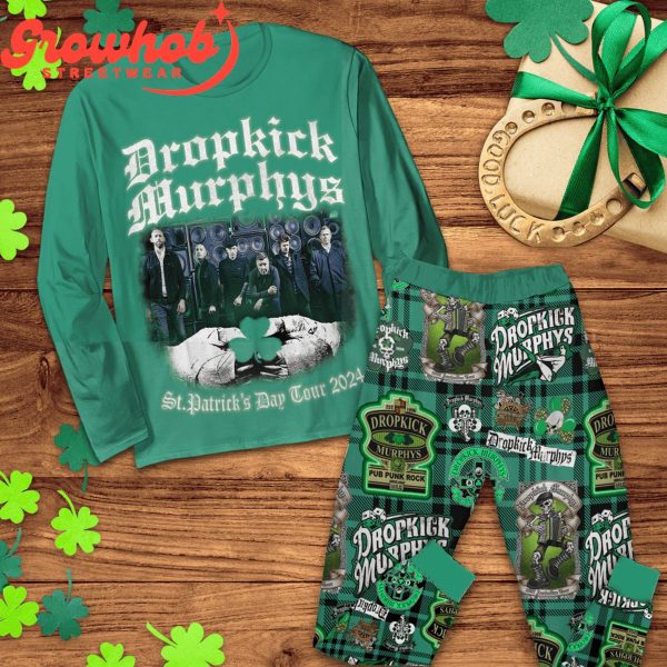 Dropkick Murphys St. Patrick’s Day Fleece Pajamas Set Long Sleeve