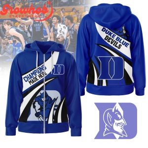 Duke Blue Devils Basketball Fan Love Starting 5 Hoodie Shirts Blue
