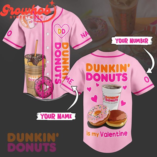 Dunkin’ Donuts Foodie Fan Personalized Baseball Jersey