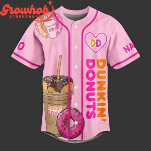 Dunkin’ Donuts Foodie Fan Personalized Baseball Jersey