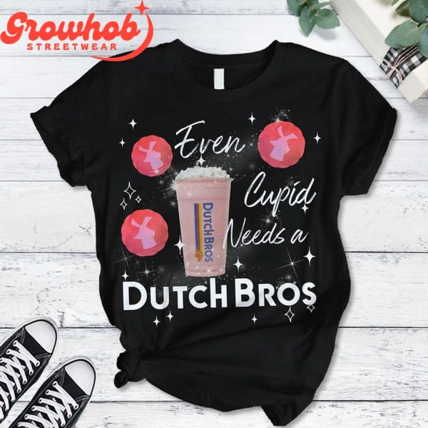 Dutch Bros Cupid Needs A Coffee Fleece Pajamas Set