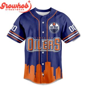 Edmonton Oilers Fan Personalized Baseball Jersey