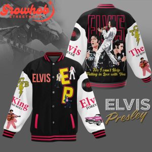 Elvis Presley Can’t Help Falling In Love Fan Baseball Jacket