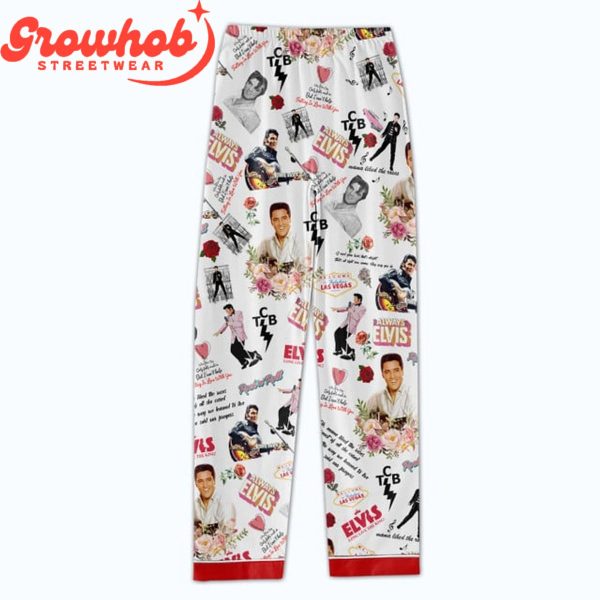 Elvis Presley Valentine King Of Roch N’ Roll Polyester Pajamas Set