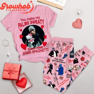 Eminem Valentine Pink Fleece Pajamas Set