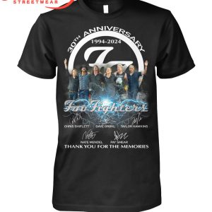 Foo Fighters 30 Years Thank You For The Memories T-Shirt