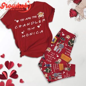 Friend Valentine Chandler Monica Fleece Pajamas Set Red Version