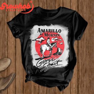 George Strait Amarillo By Mornin Fleece Pajamas Set Black