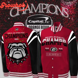 Georgia Bulldogs Capital One Orange Bowl Champions 2024 Baseball Jacket