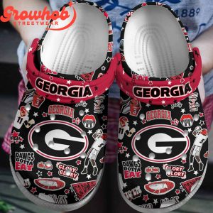 Georgia Bulldogs Go Dawgs Crocs Clogs Red Version