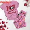 Kentucky Wildcats I Love Valentine Pink Fleece Pajamas Set