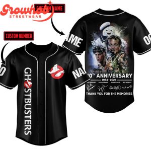 Ghostbusters 40th Anniversary Personalized Baseball Jersey