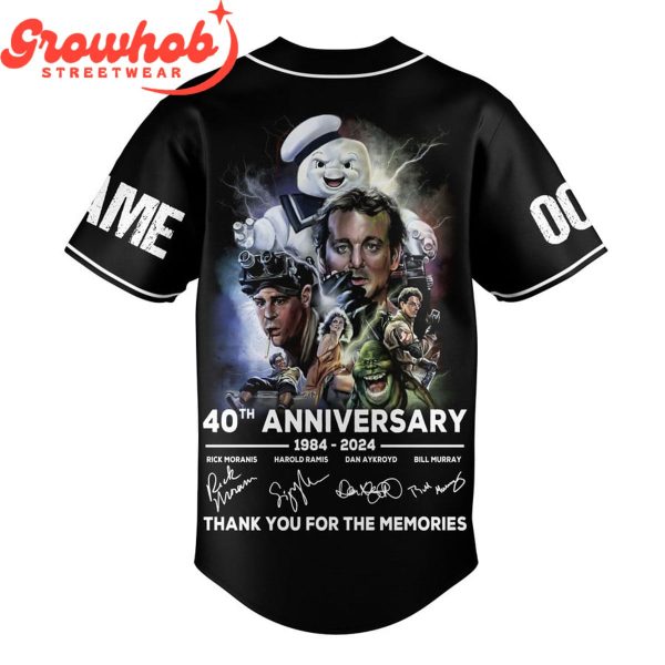 Ghostbusters 40th Anniversary Personalized Baseball Jersey