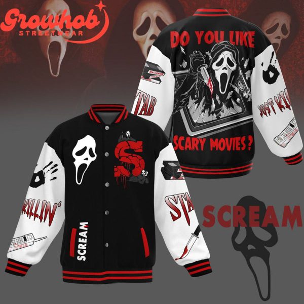 Ghostface Scream Do You Like Scary Movies Baseball Jacket