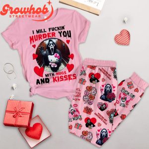 Ghostface Valentine Fever Fleece Pajamas Set Long Sleeve