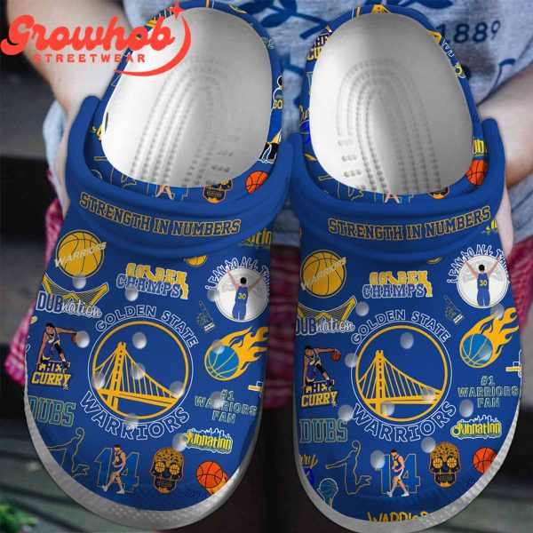 Golden State Warriors Fan Crocs Clogs Blue Version