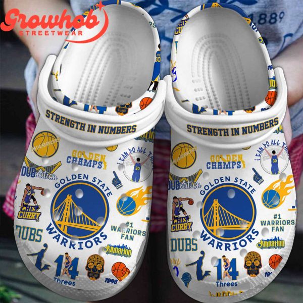 Golden State Warriors Fan Crocs Clogs White Version