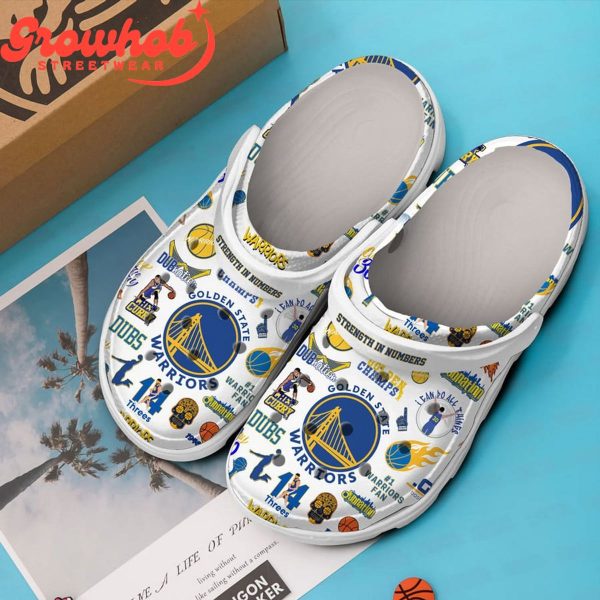 Golden State Warriors Fan Crocs Clogs White Version