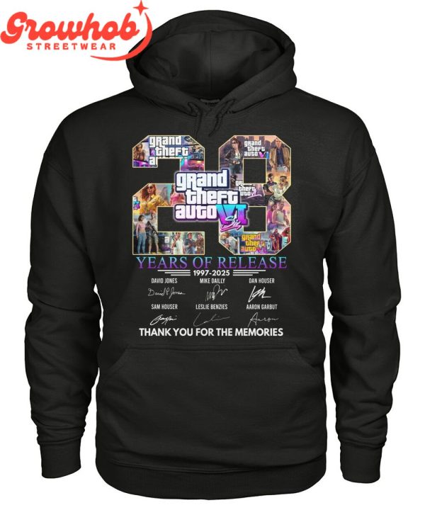 Grand Theft Auto 23 Years Of Release T-Shirt