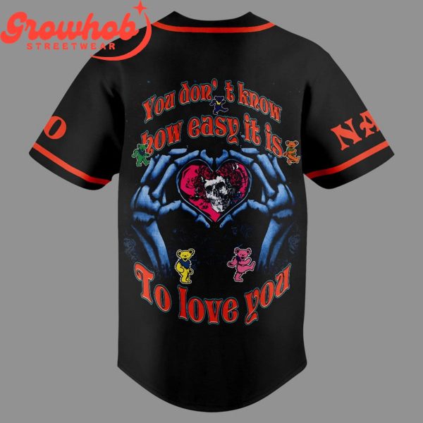 Grateful Dead Valentine Personalized Baseball Jersey