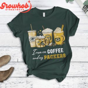Green Bay Packers Coffee Fleece Pajamas Set Green Version