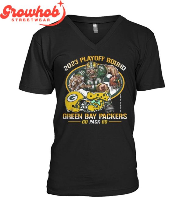 Green Bay Packers Go Pack Go 2023 Playoff Bound T-Shirt