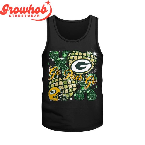 Green Bay Packers Valentine Fan Couple T-Shirt