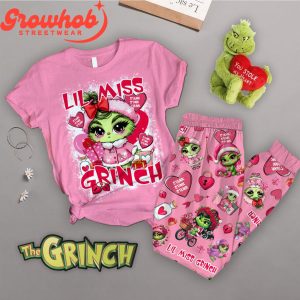 Grinch Lil Miss Grinch Valentine’s Day Fleece Pajamas Set