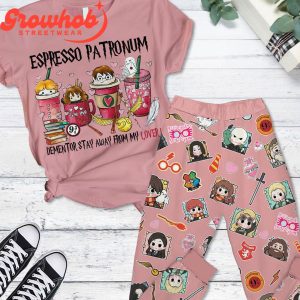 Harry Potter True Fan Coffee Fleece Pajamas Set Pink