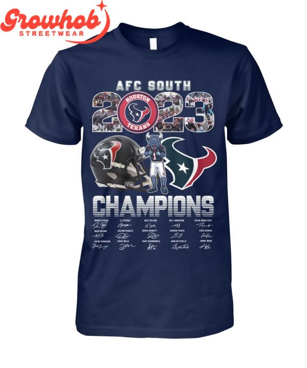 Houston Texans 2023 AFC South Division Champions T-Shirt