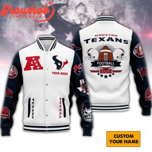 Houston Texans Football 2002 Fan Personalized Baseball Jacket