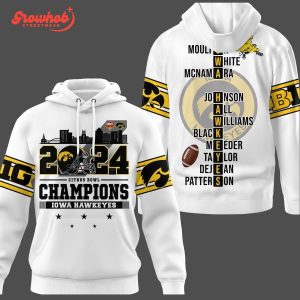 2024 Iowa Hawkeyes Big 10 Champions Let’s Go Hawks Hoodie Shirts Black