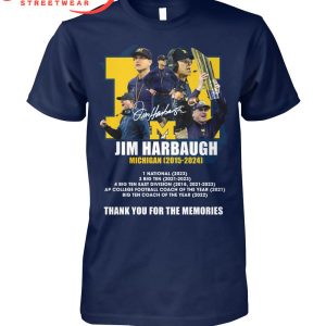 Jim Harbaugh Michigan Wolverines Coach Thank You T-Shirt