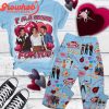 Jonas Brothers Valentine Sucker For You Fleece Pajamas Set Pink Version