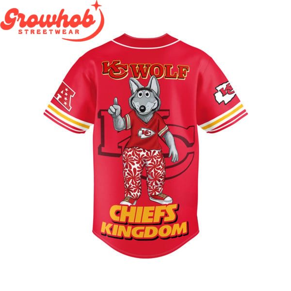 Kansas City Chiefs AFC Champions 2023 Personalized Red Baseball Jersey