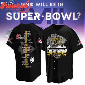 Kansas City Chiefs NFL Conference Champions Black Baseball Jersey