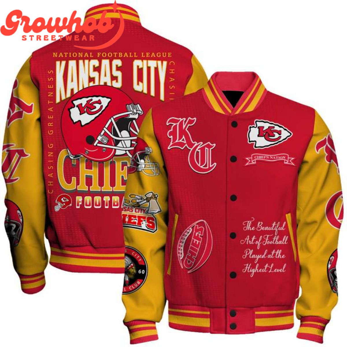Kansas City Chiefs NFL Conference Champions Greatness Baseball Jacket