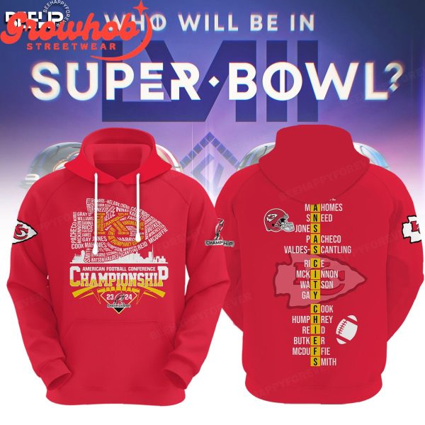 Kansas City Chiefs NFL Conference Champions Hoodie Shirts Red