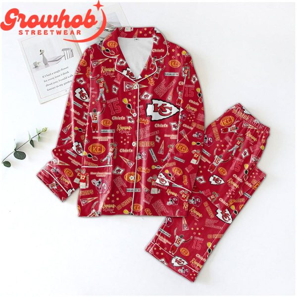 Kansas City Chiefs With Mahomes Polyester Pajamas Set