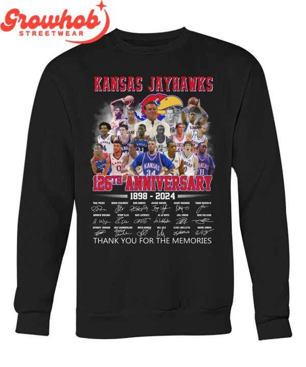 Kansas Jayhawks 126th Anniversary 1898-2024 T-Shirt