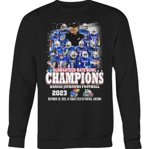 Kansas Jayhawks Football 2023 Guaranteed Rate Bowl Champions Fan T-Shirt