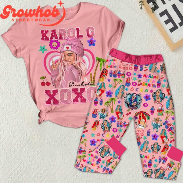 Karol G XOXO Valentine Fleece Pajamas Set