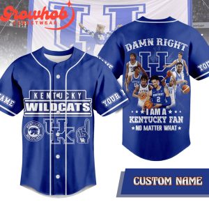 Kentucky Wildcats Fan Forever Personalized Baseball Jersey