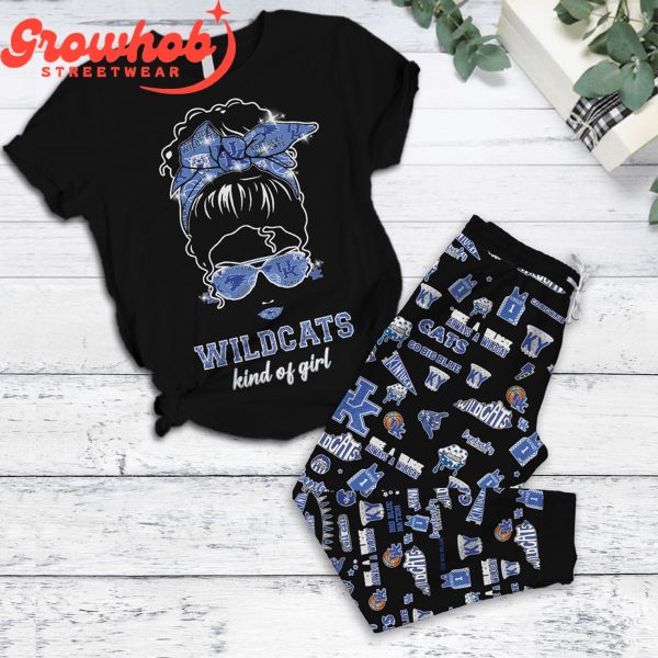 Kentucky Wildcats Kind Of Girl Valentine Fleece Pajamas Set