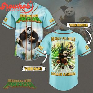 Kung Fu Panda Dragon Warrior Personalized Baseball Jersey