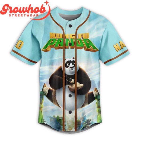 Kung Fu Panda Dragon Warrior Personalized Baseball Jersey