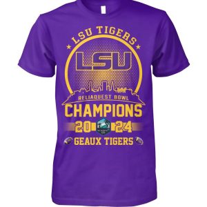 LSU Tigers 2024 Reliaquest Bowl Champions T-Shirt